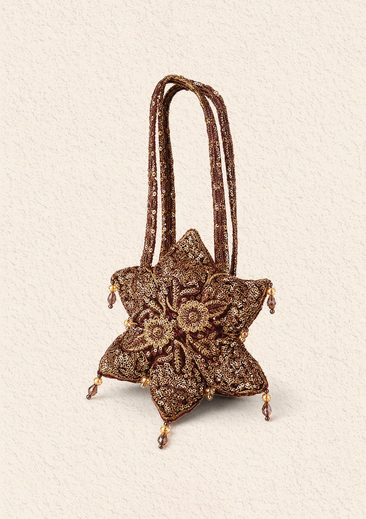 Potli - Maroon Velvet VLA25