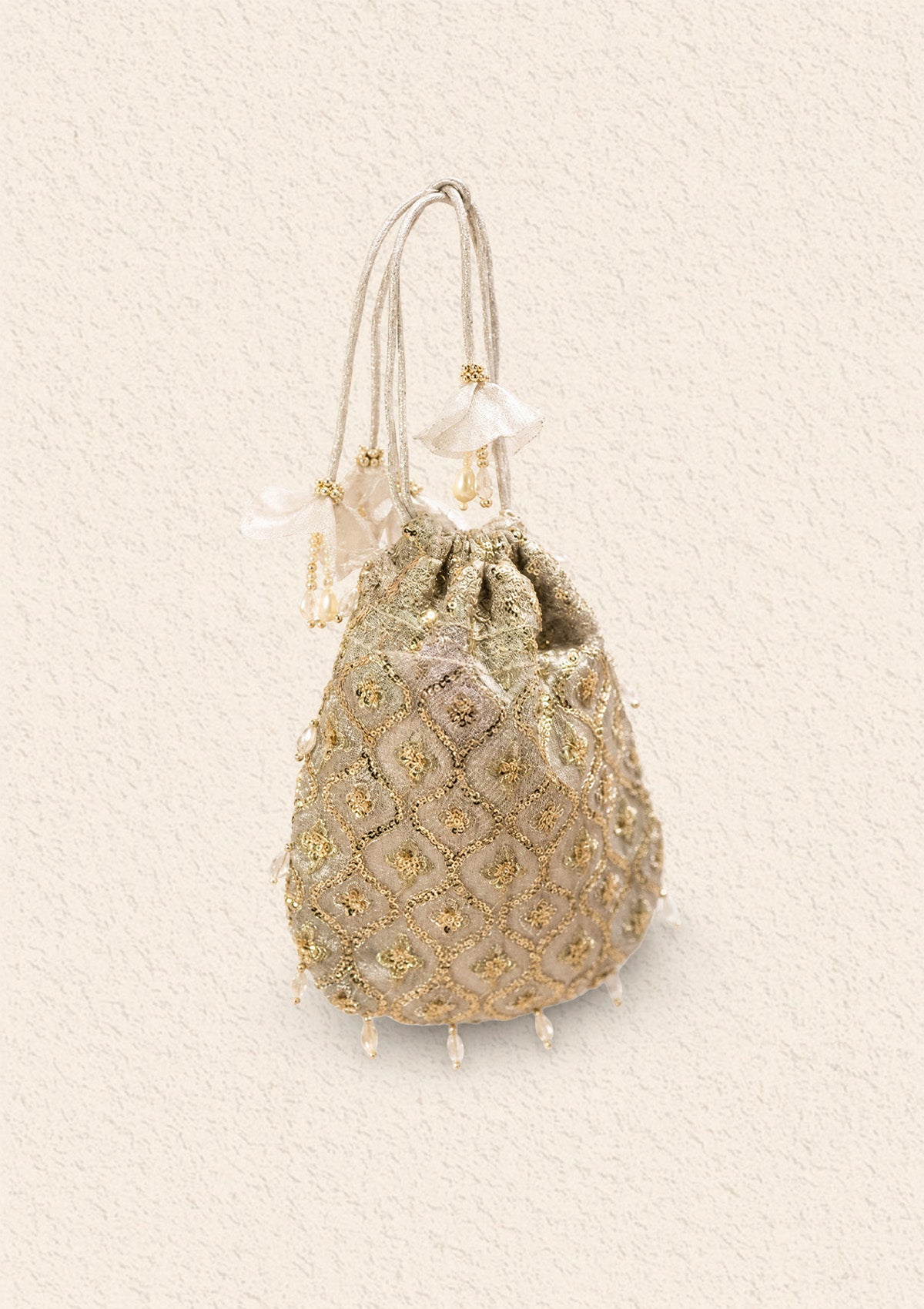 Potli - Silver Tissue WDA24