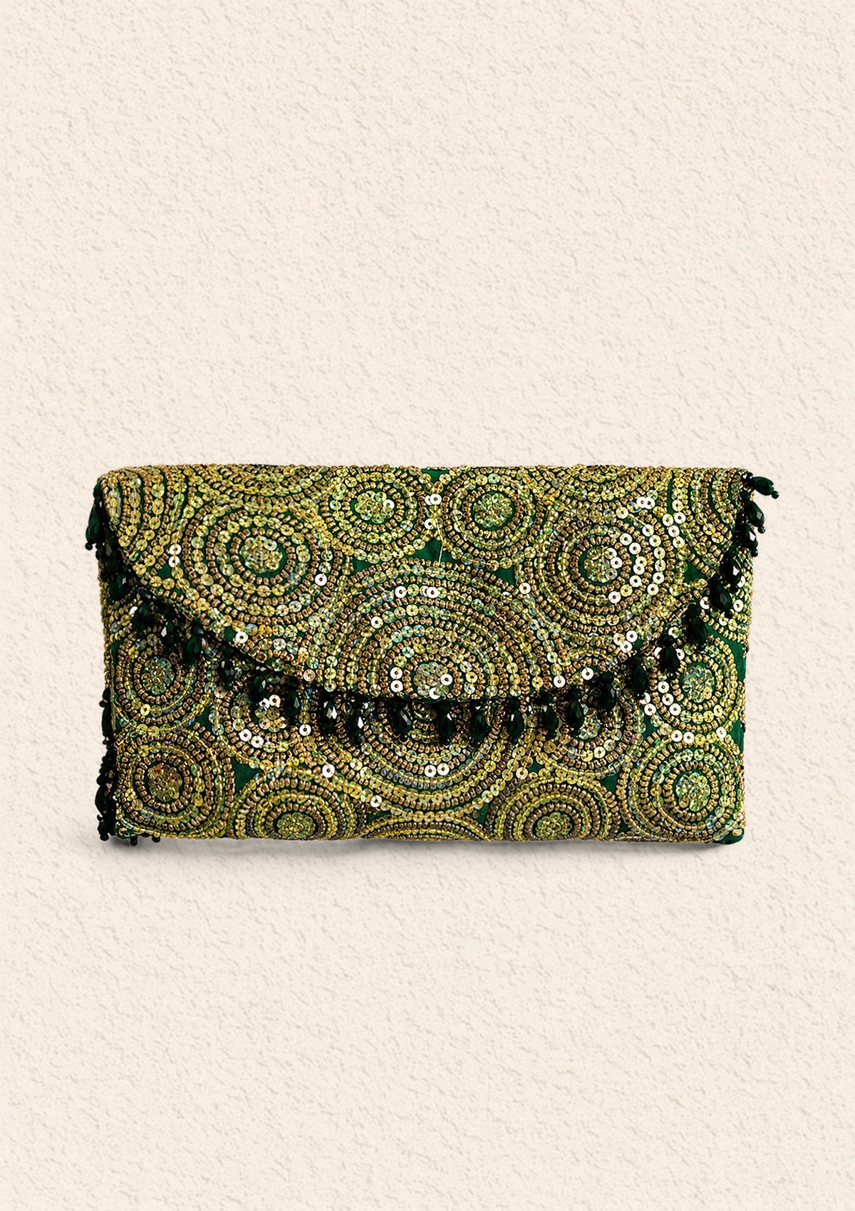 Clutch - Green Sequin MAA25