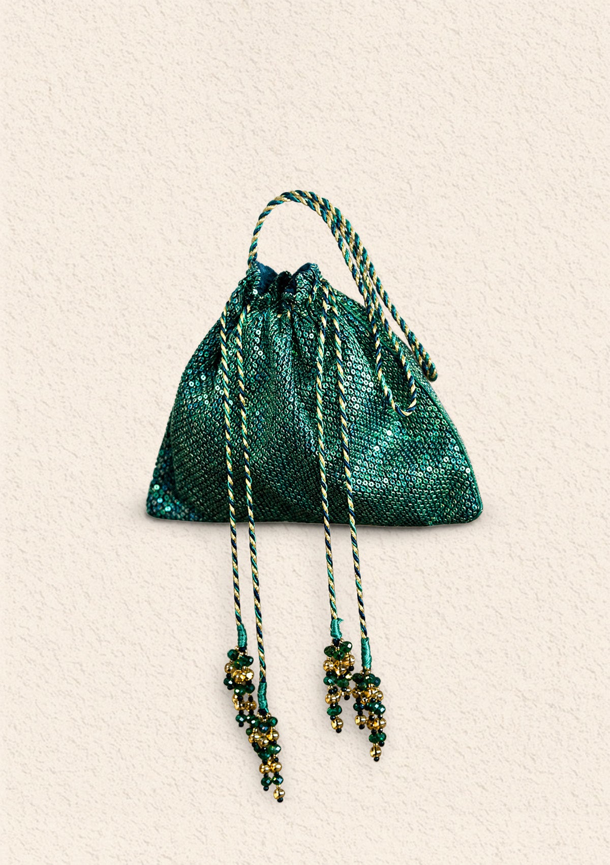 Potli - Teal Silk MAA25