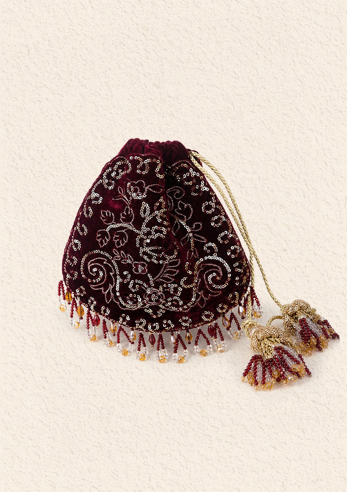 Potli - Plum Velvet WDB25
