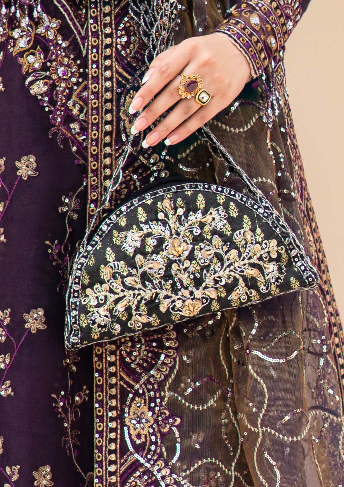 WEDDING FESTIVE ’23 VOL. 2 - BLACK JAMAWAAR BAG