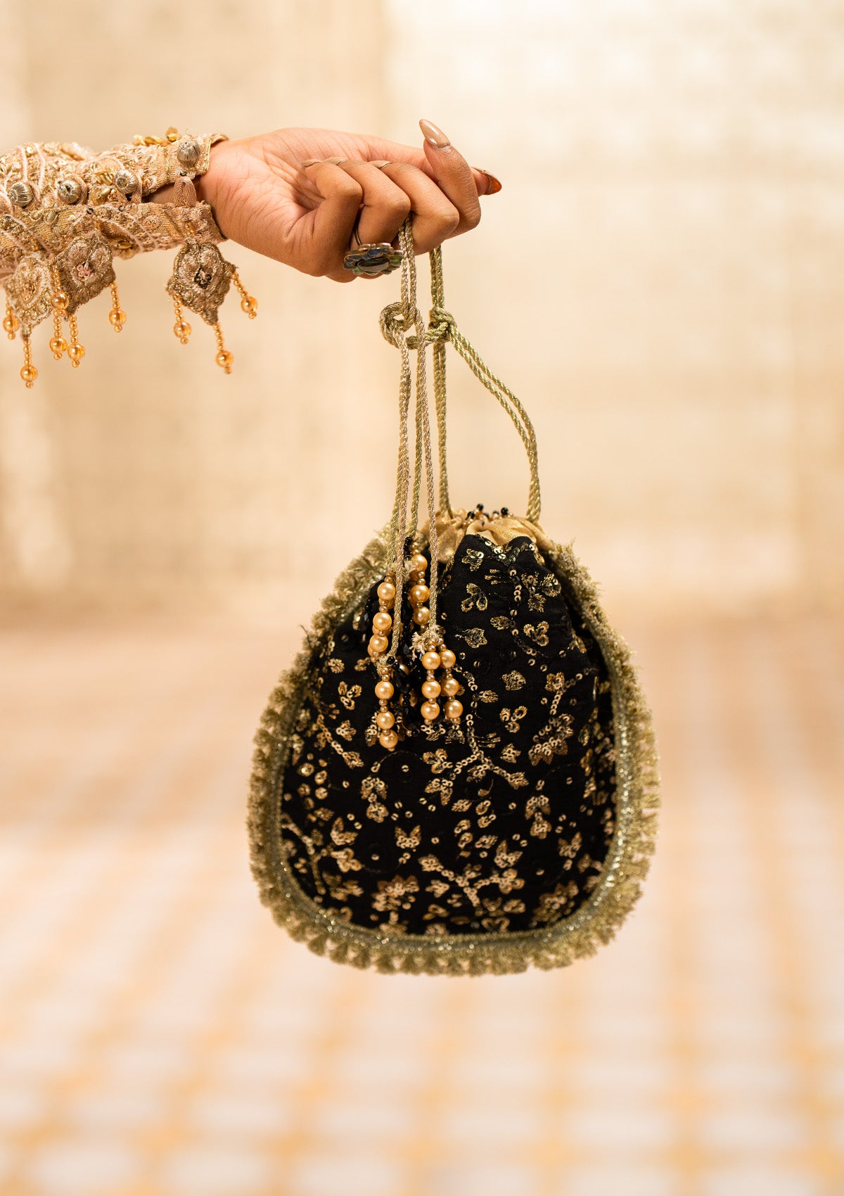 WEDDING FESTIVE ’24 VOL. 1  - BLACK SILK POTLI