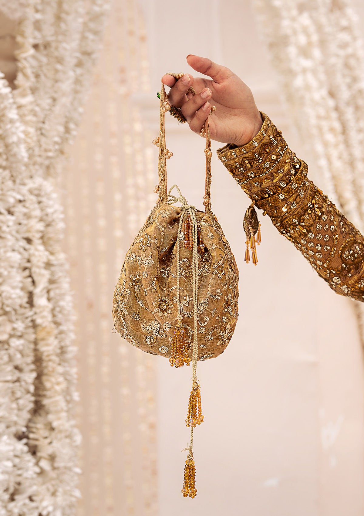 WEDDING FESTIVE ’24 VOL. 2 - INDIAN GOLD TISSUE POTLI