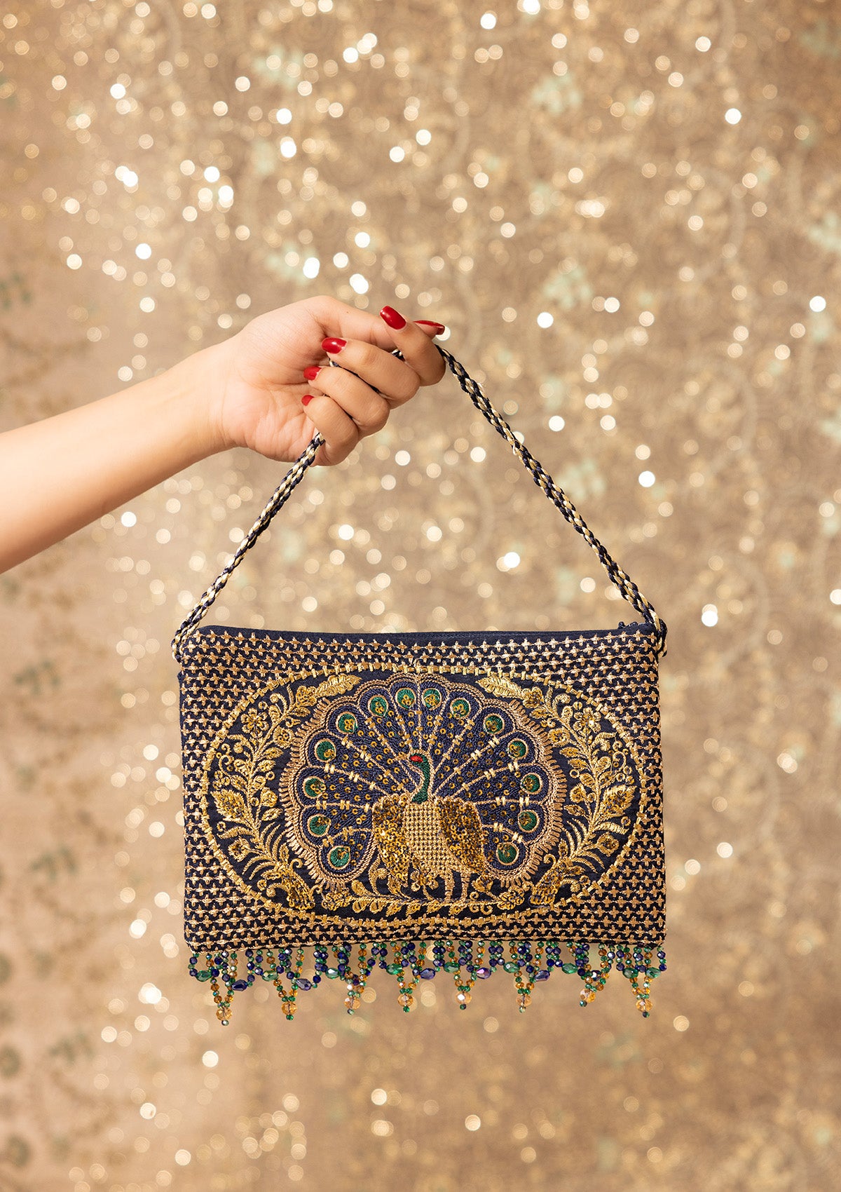 WEDDING FESTIVE '26 - VOL. 1 - NAVY BLUE SILK BAG