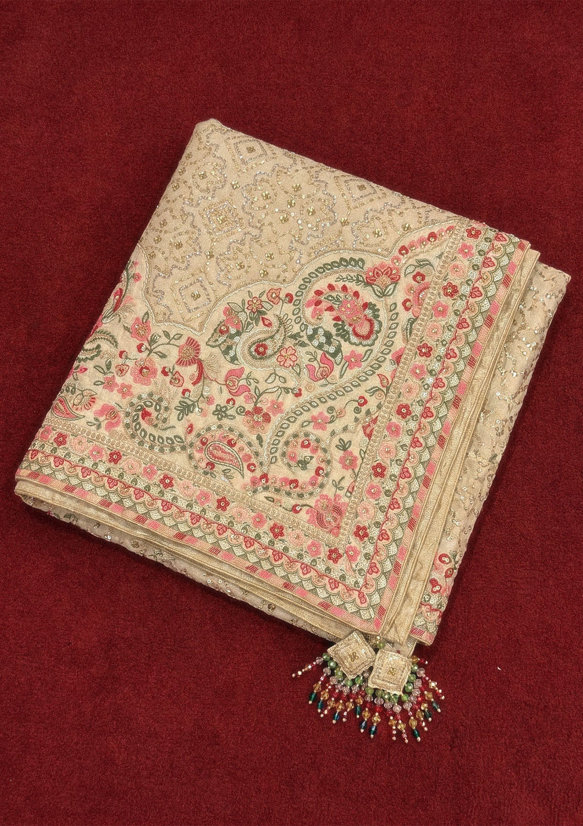 Shawl - Golden Kataan Silk WDB26