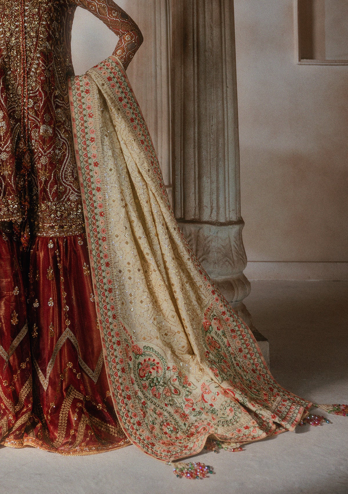 Shawl - Golden Kataan Silk WDB26